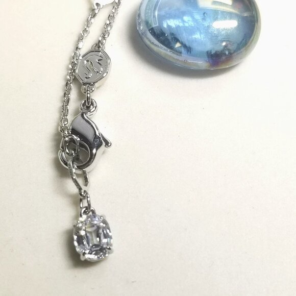 💞Authentic Swarovski Hyperbola Necklace Mixed Cuts Twist Clear Crystal Pendent - Picture 7 of 10